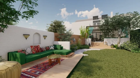 Ibiza tuin decoratie